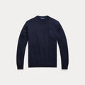 SLIM FIT WASHABLE WOOL CREWNECK SWEATER – Accessorio premium elegante