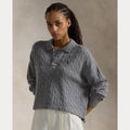 CABLE WOOL-CASHMERE POLO SHIRT – Accessorio premium elegante