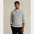 MESH-KNIT COTTON QUARTER-ZIP SWEATER – Accessorio premium elegante