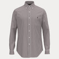 CUSTOM FIT GINGHAM STRETCH POPLIN SHIRT – Accessorio premium elegante