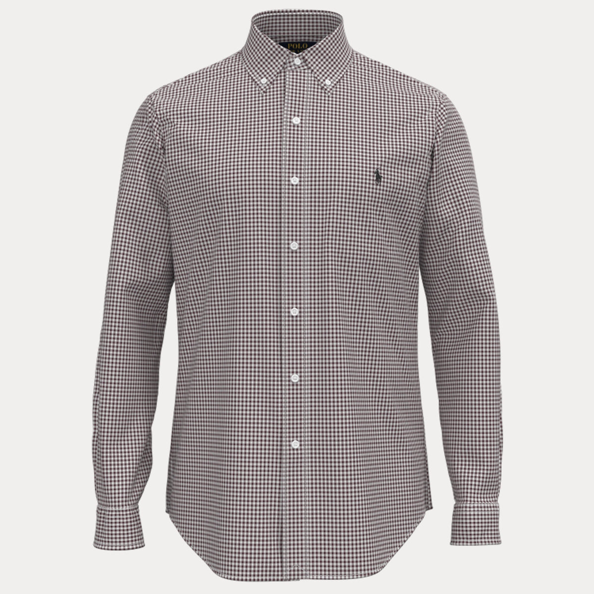 CUSTOM FIT GINGHAM STRETCH POPLIN SHIRT – Accessorio premium elegante