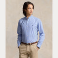 SLIM FIT CHECKED STRETCH POPLIN SHIRT – Accessorio premium elegante
