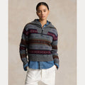 FAIR ISLE WOOL HALF-ZIP SWEATER – Accessorio premium elegante
