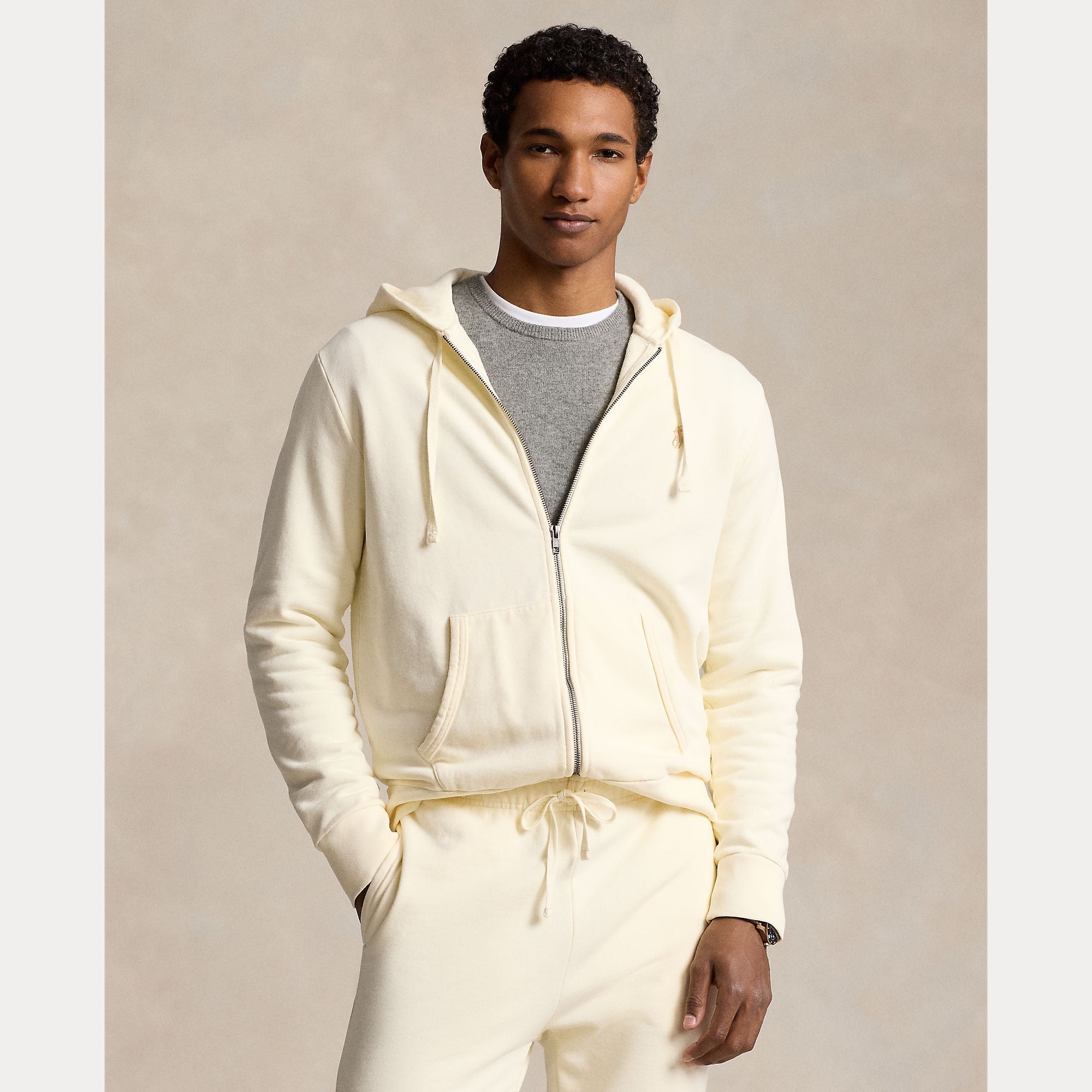 LOOPBACK FLEECE FULL-ZIP HOODIE – Accessorio premium elegante
