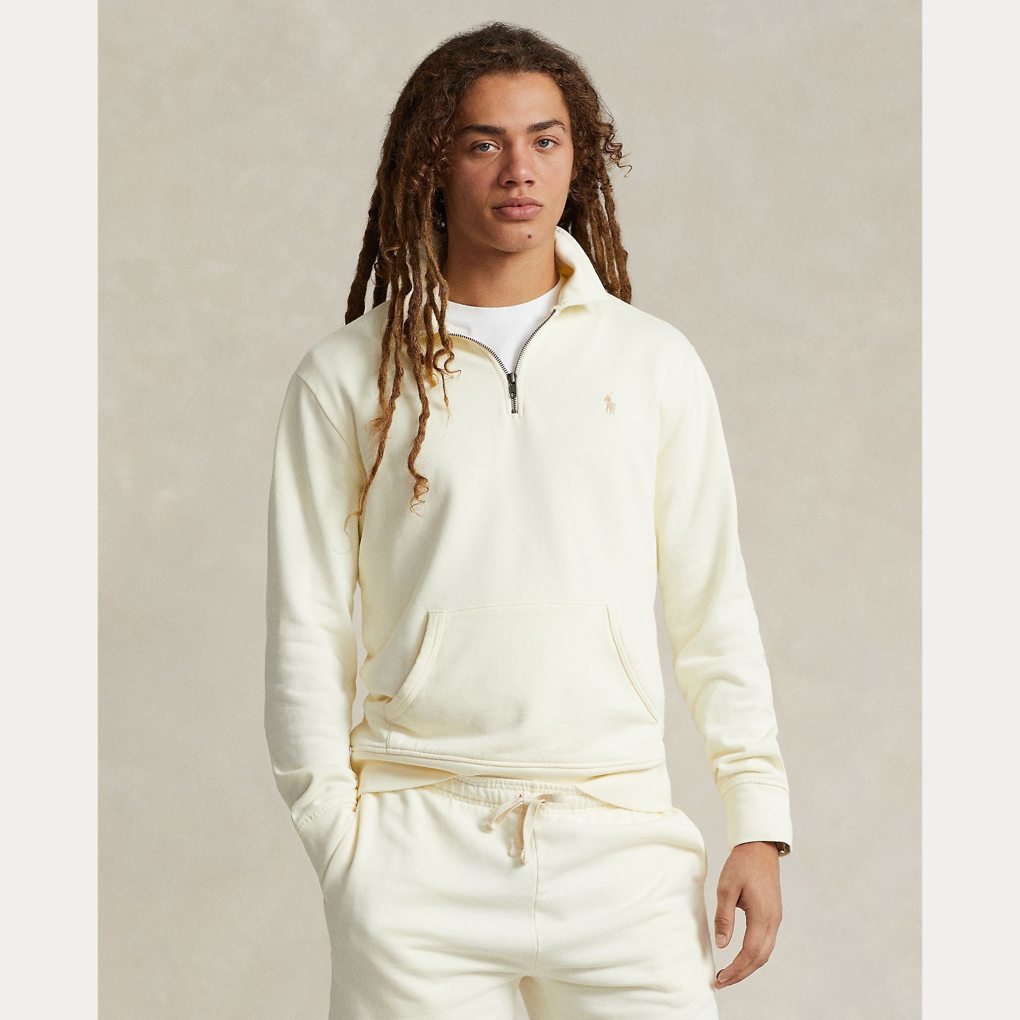 LOOPBACK FLEECE QUARTER-ZIP SWEATSHIRT – Accessorio premium elegante