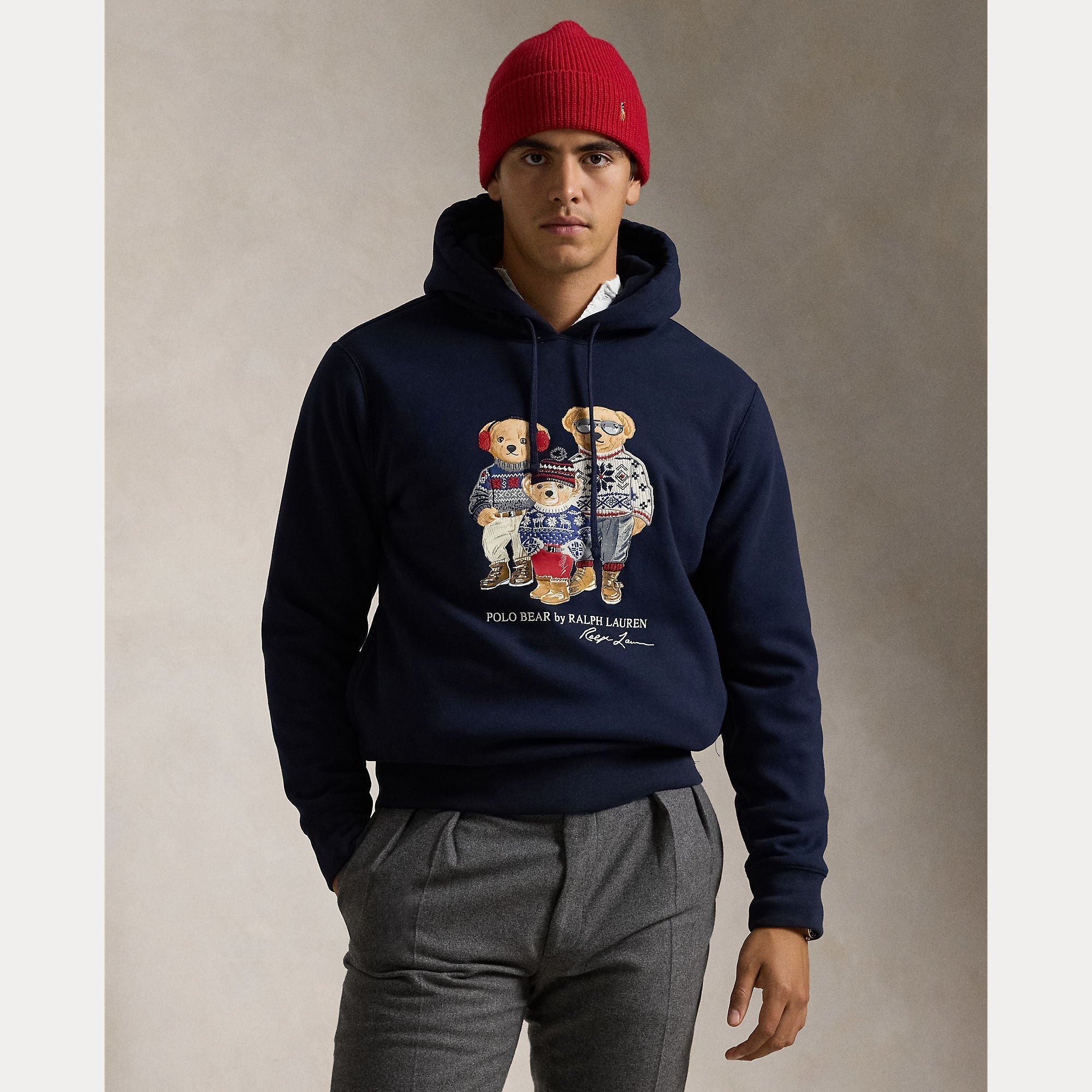 POLO BEAR FAMILY FLEECE HOODIE – Accessorio premium elegante